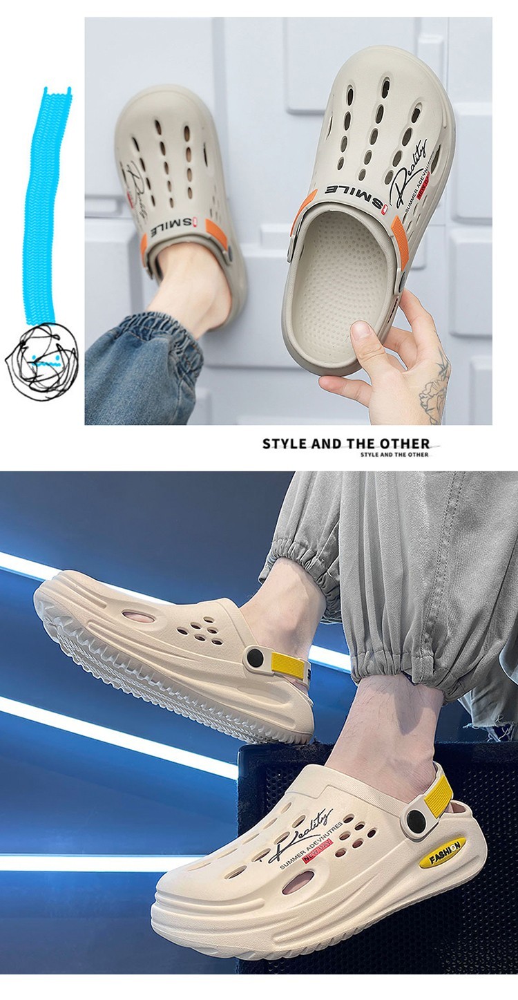 Men’s EVA Clogs Slip-On Sandals Non-Slip Lightweight Garden Shoes