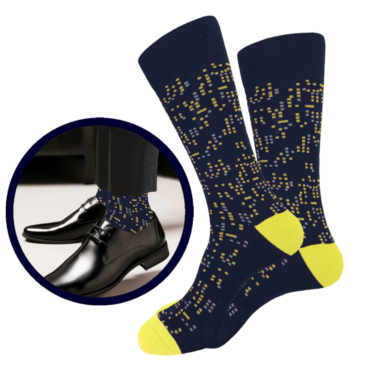 12-6 Pair MULTI DESIGN First quality Multi color Men’s COTTON Dress Socks 10-13