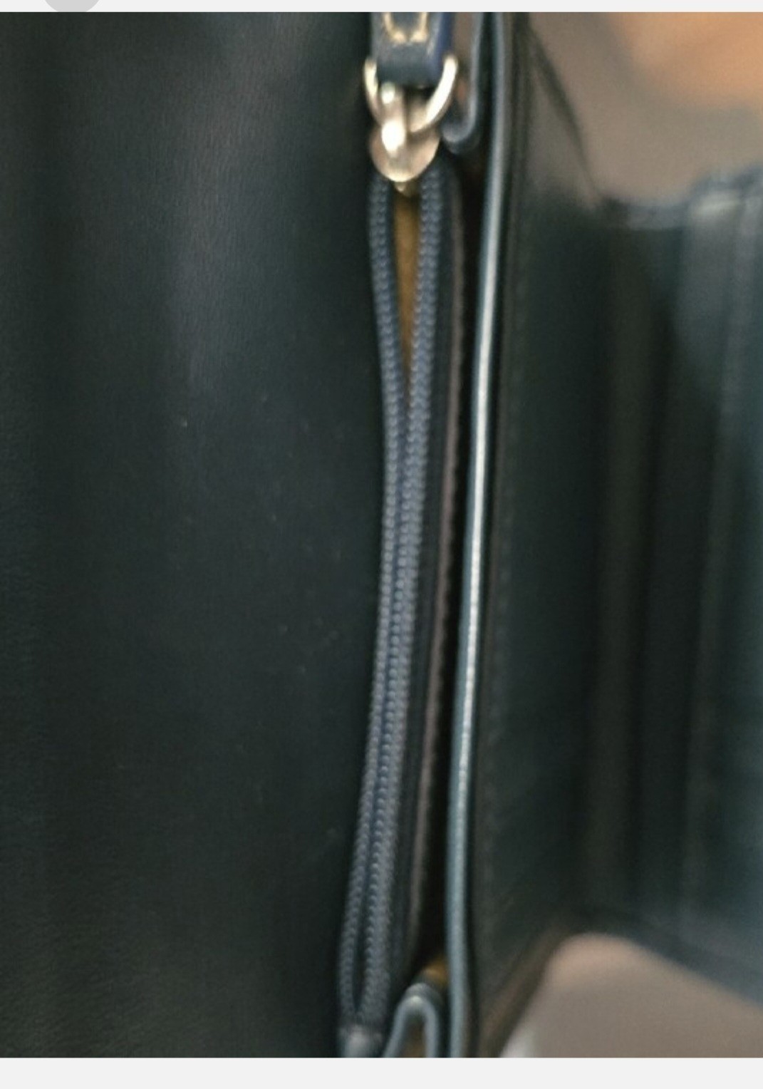 EUC Coach Blue Signature Tote Bag with Matching Wallet, Zip & Turn Lock, Pockets