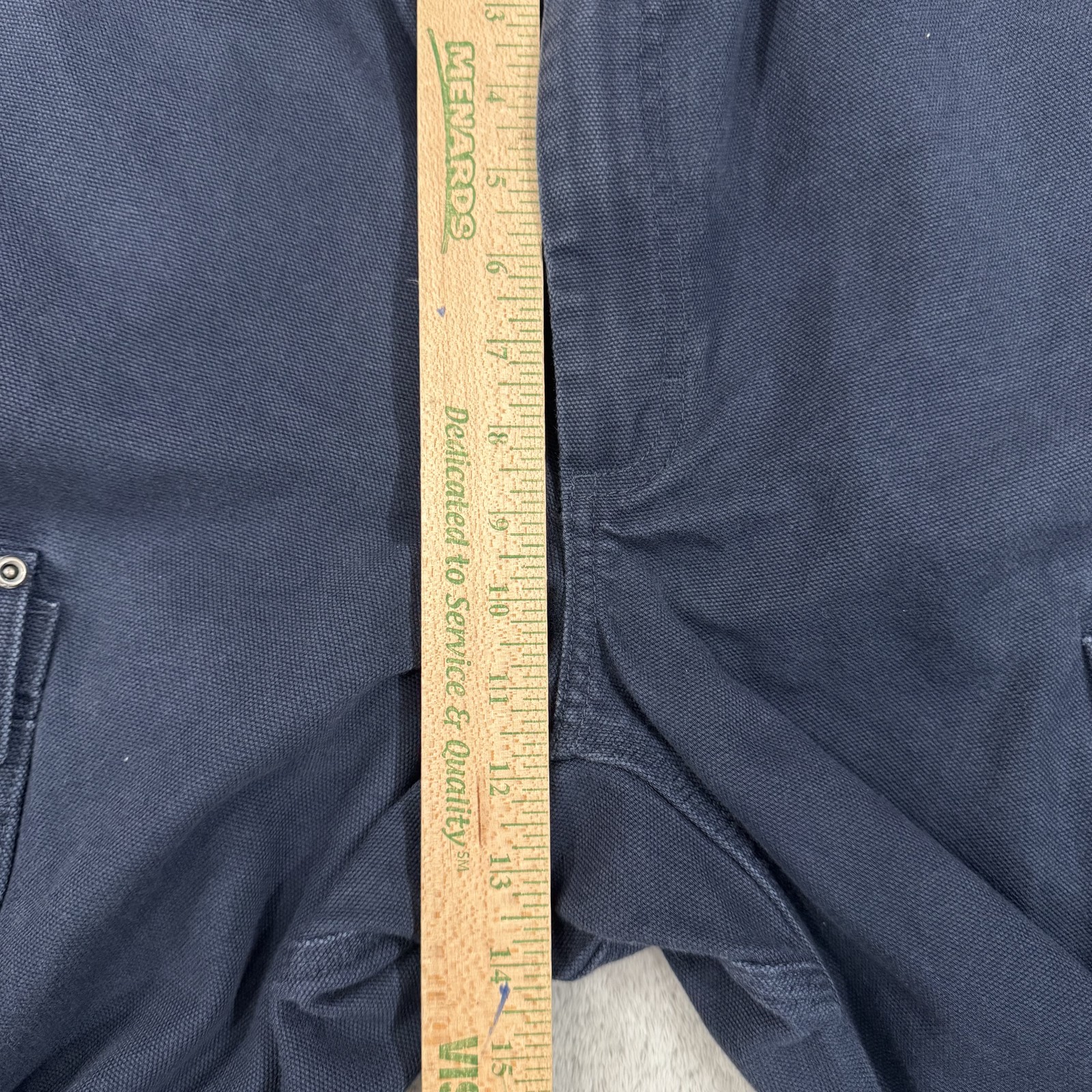 Duluth Trading Fire Hose Pants Mens 42×34 Blue Canvas Gusseted Hammer Loop Cargo