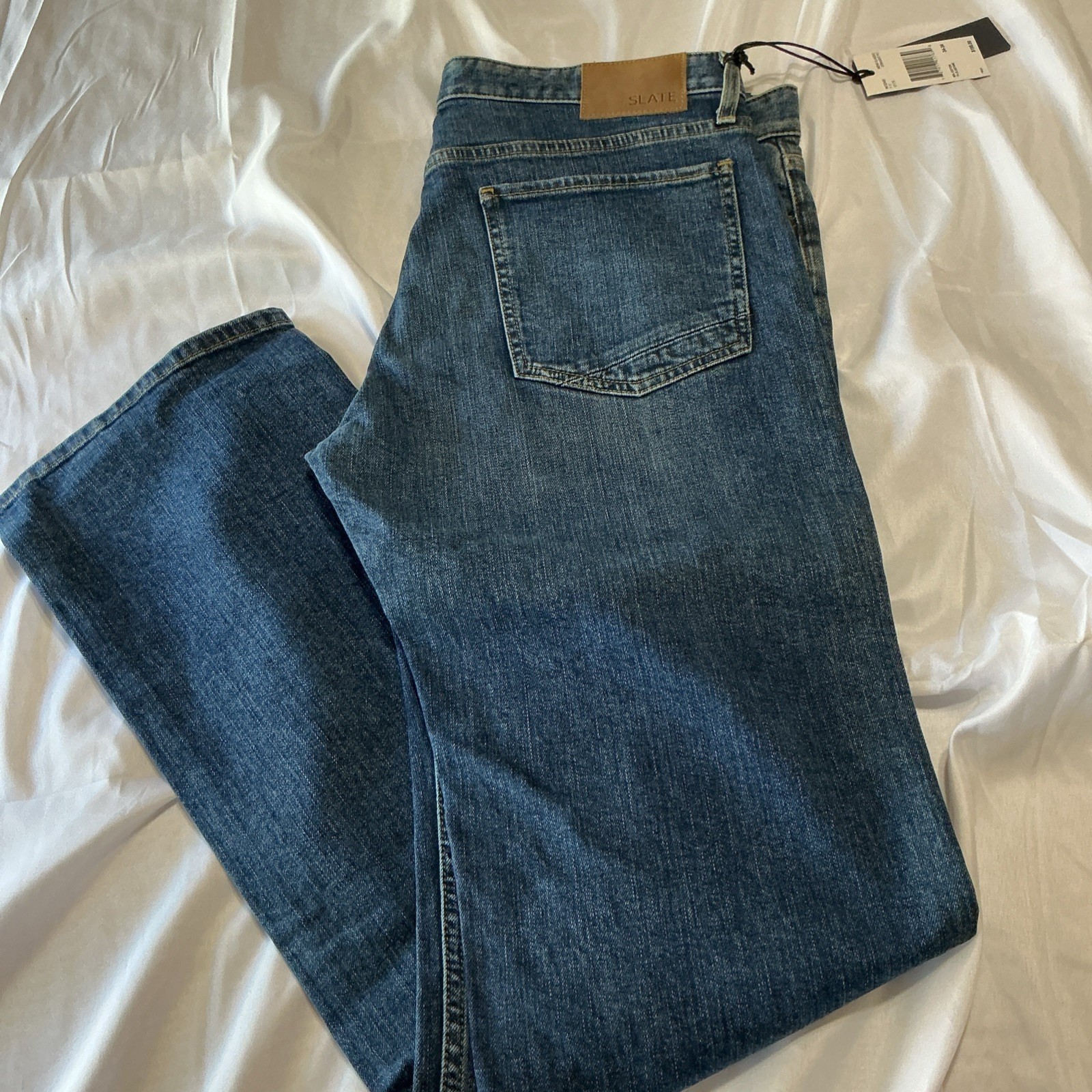 SLATE Denim & Co New Classic Straight Jeans 34×34 Men’s MADE IN USA MSRP $198