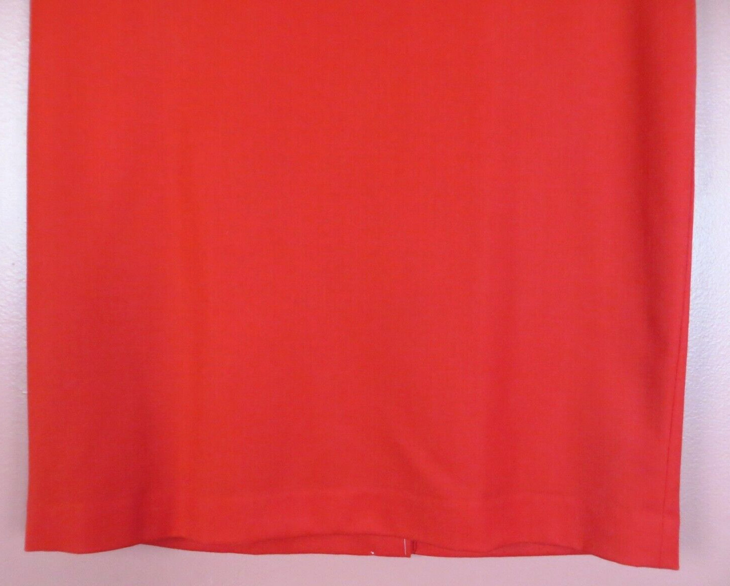 SK18844- NWT TALBOTS Womens 99% Wool Flannel Straight Pencil Skirt Deep Red 14