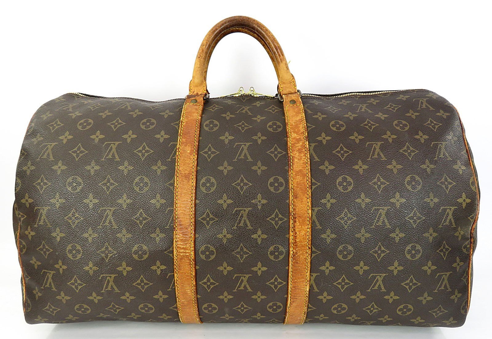 Authentic LOUIS VUITTON Keepall 55 Monogram Canvas Duffel Bag #64013