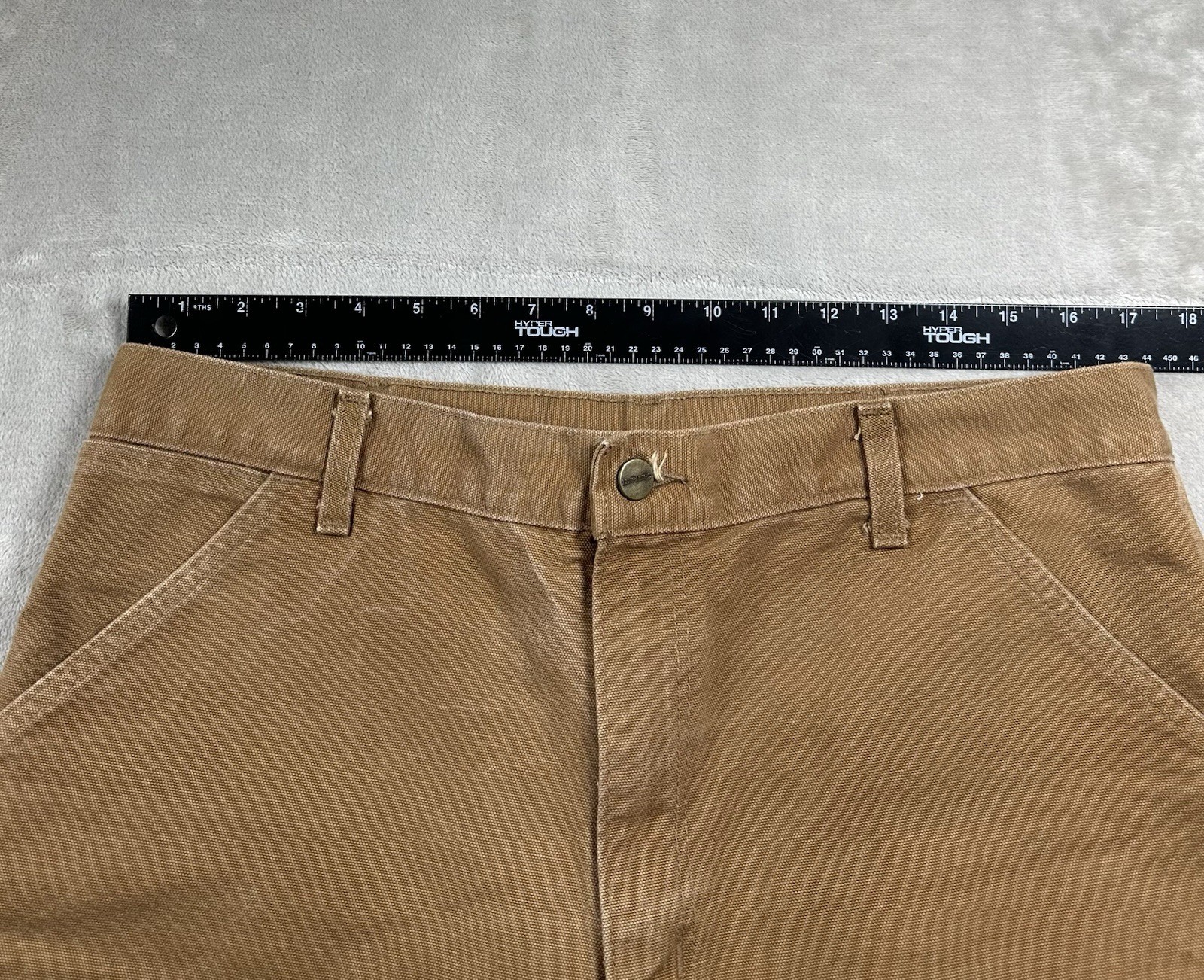 Carhartt Canvas Pants Sz 36×30 (Actual 34×29) B11 BRN Union Made In USA Workwear