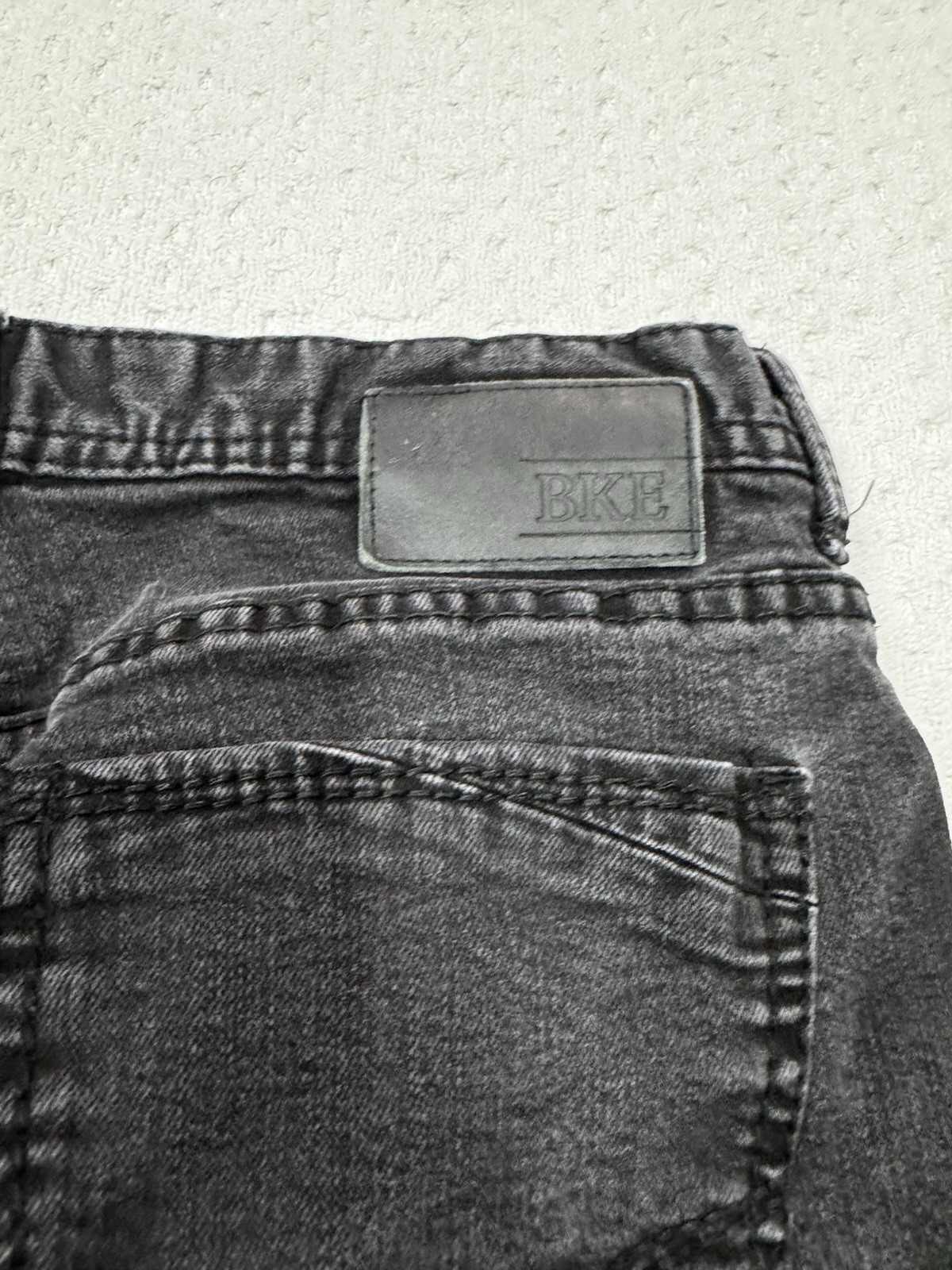 BKE AIDEN Bootleg Black Denim Men’s Size 32S Zip Fly No Holes