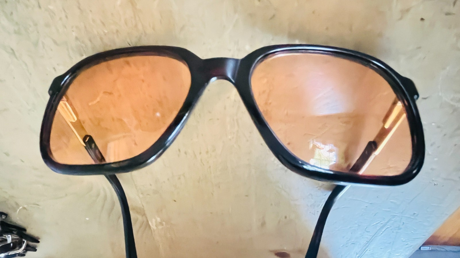 Selima Optique Maestro Sunglasses in Dark Tortoise with Orange Lenses with Case
