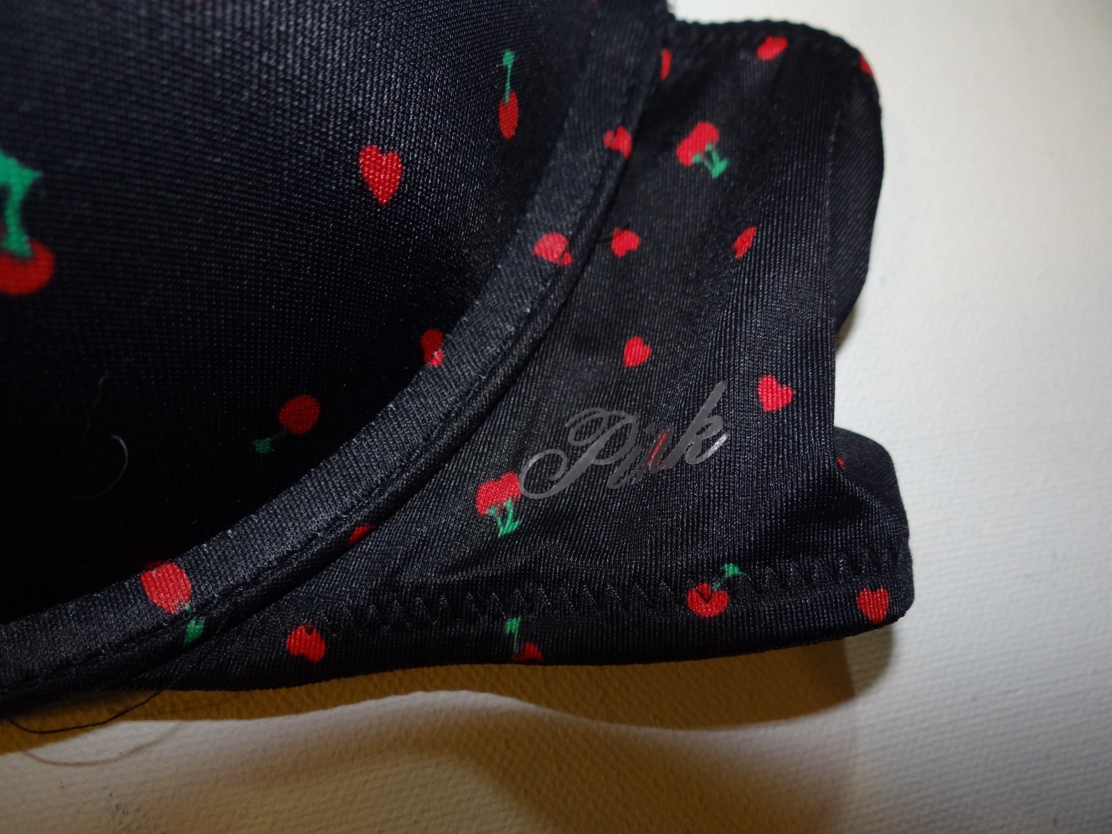 Victoria’s Secret PINK 36B Wear Everywhere Super Push Up Cherries Hearts Bra