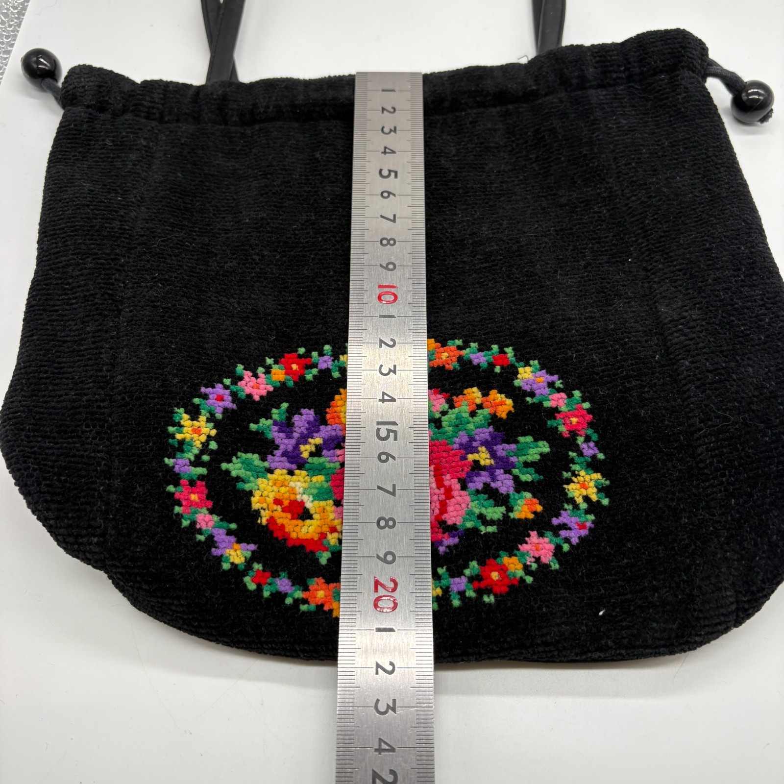 FEILER Mini Tote Bag, Floral Pattern, Drawstring Bag, No. 207