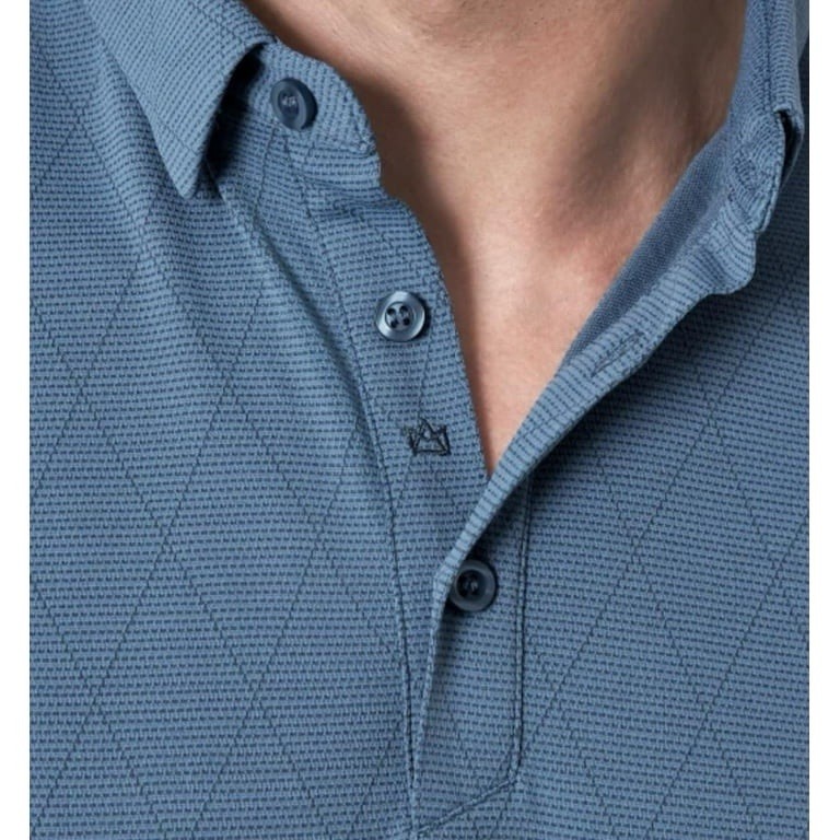 Modern Ambition Short Sleeve Shirt Moisture-Wicking Stretch Casual Large Blue