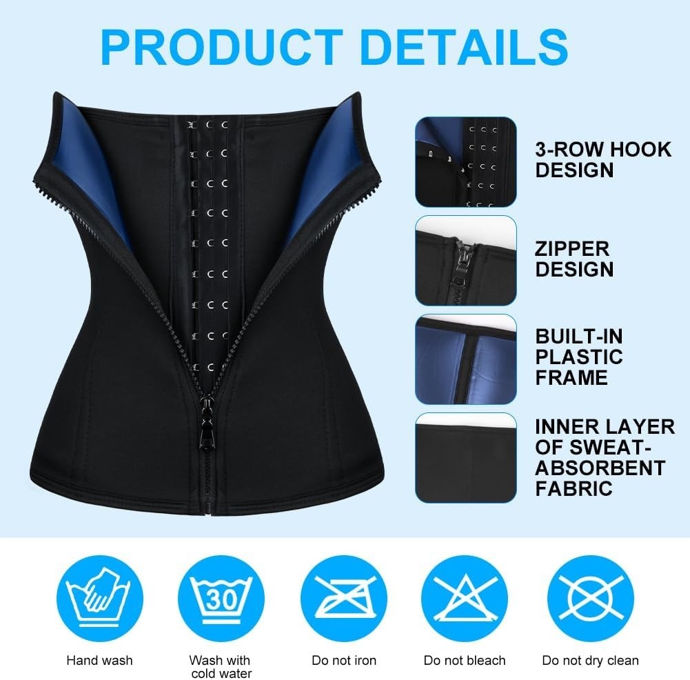 Waist Trainer Women Men Adjustable Sweat Belly Band Sports Girdle Body Shaper