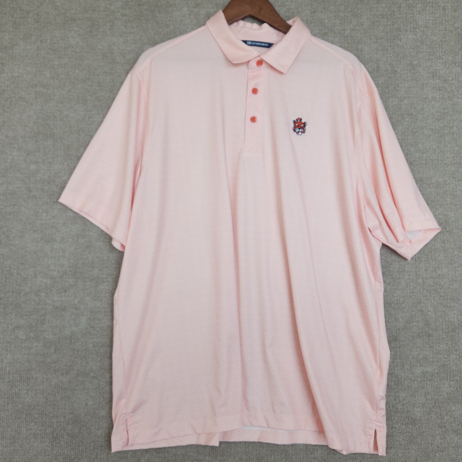 Cutter & Buck Auburn Tigers Polo Shirt Men XXL Golf Performance War Eagle!
