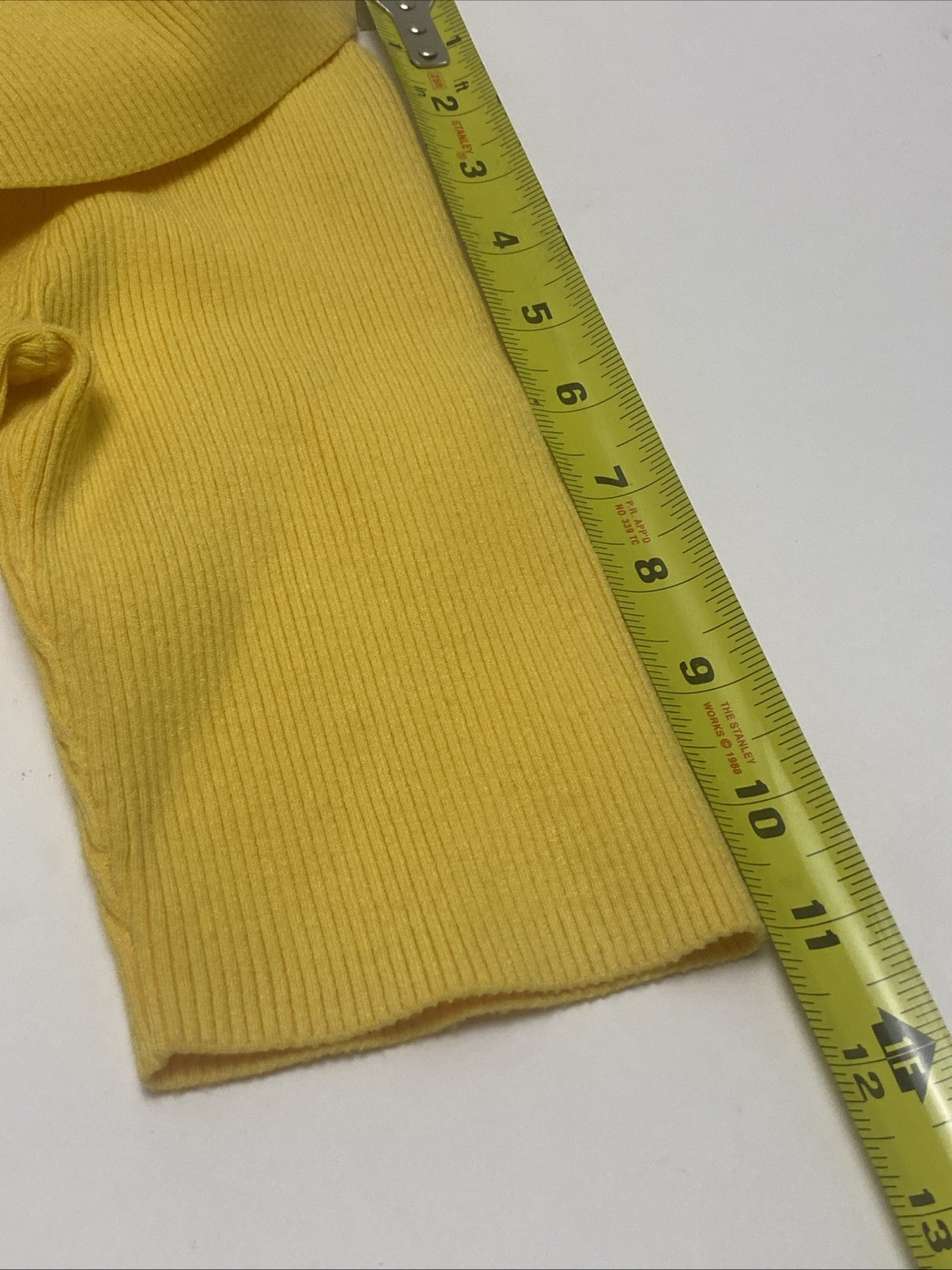 Nordstroms Bailey/44 Off Shoulder Ribbed Knit Top Shirt Yellow Size Small $178