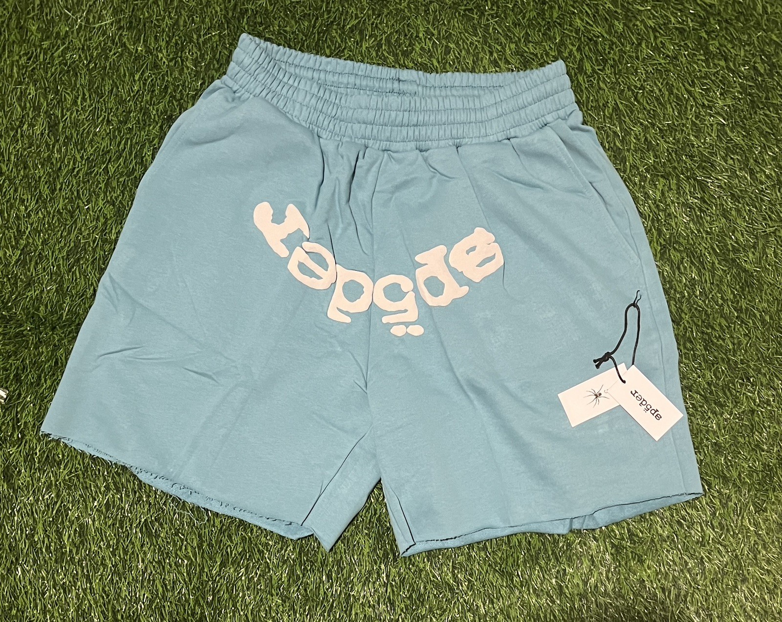 Men’s Blue Sp5der Og web V2 Shorts Size Small
