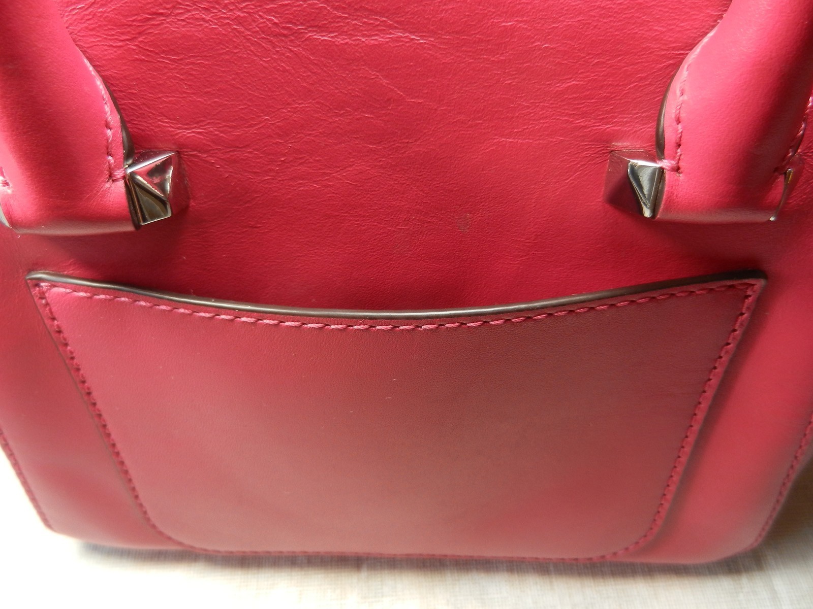 MICHAEL KORS Nolita Ultra Pink Smooth Leather Mini Crossbody Messenger Bag NWOT