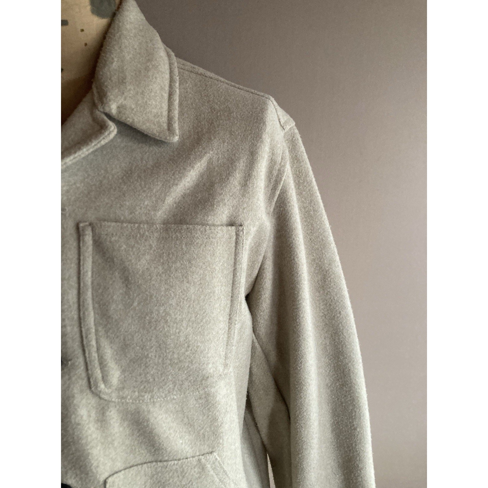 Common People Chore Jacket Mens Size L Beige Utility Worker