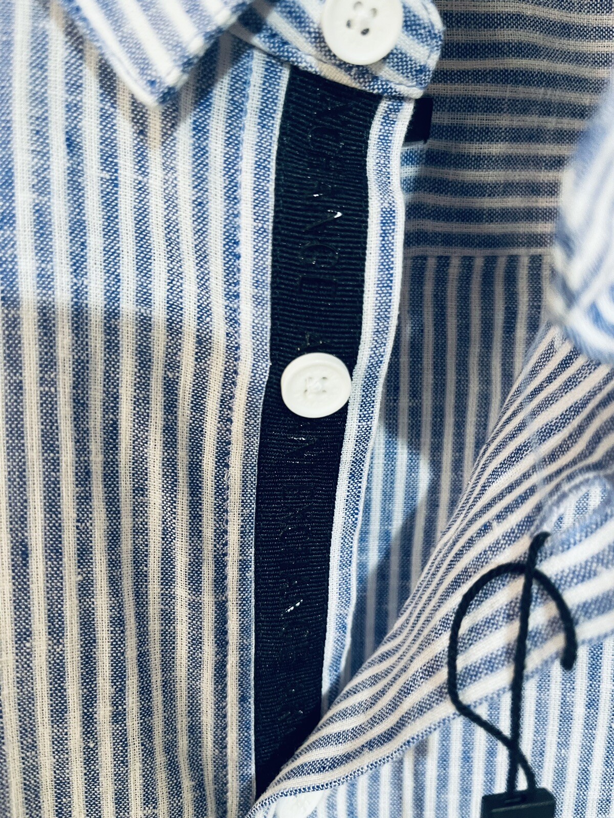 New Armani Exchange Men’s Stretch Cotton Striped Shirt