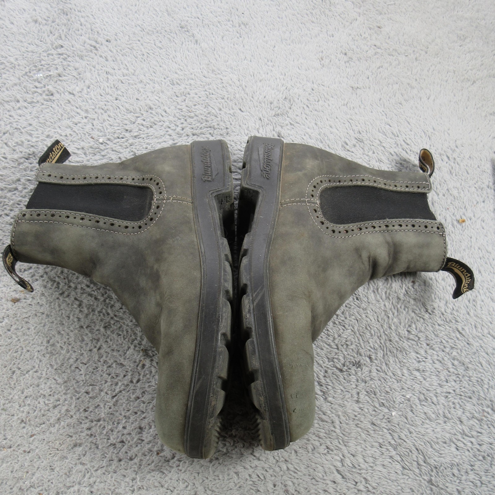 Blundstone Chelsea Boots Mens Size 6 Gray Leather Pull On Ankle Casual Workwear