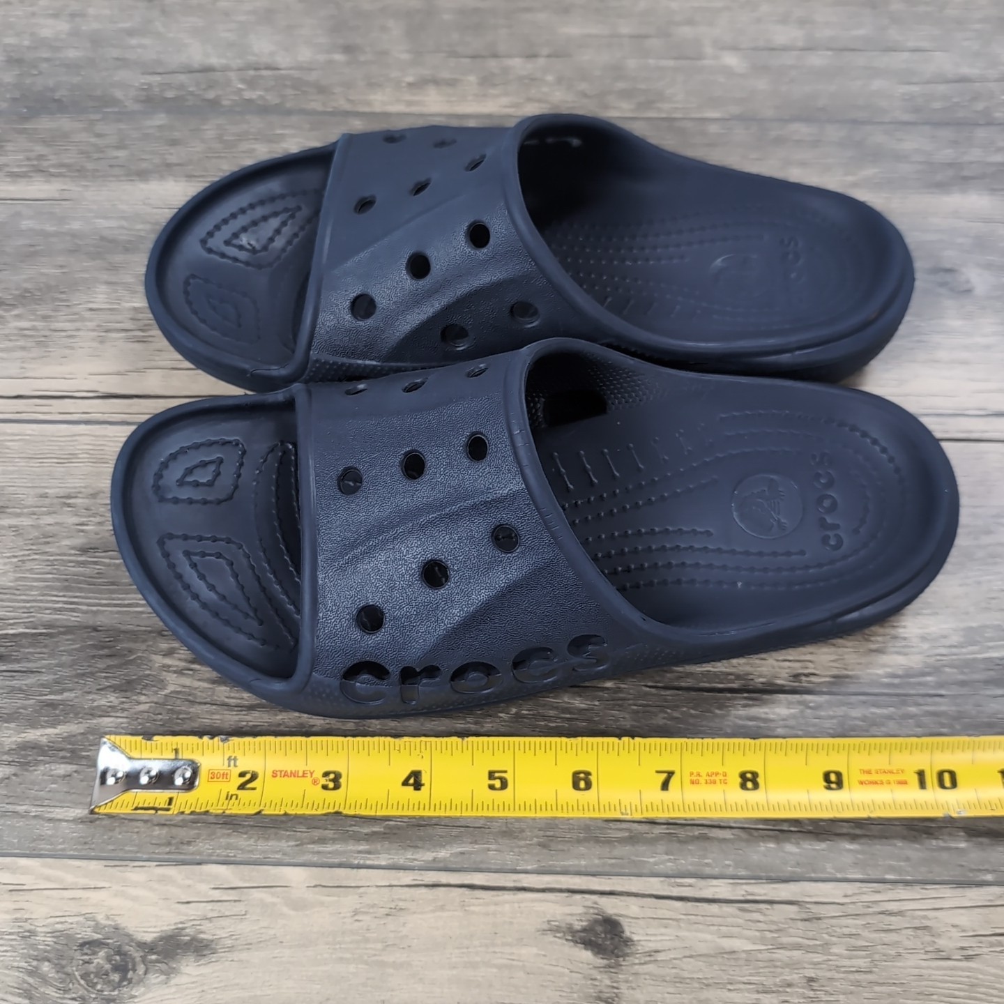 CROCS Unisex Sandals Baya Slide Sz M 7 W 9 Relaxed Fit Navy Blue