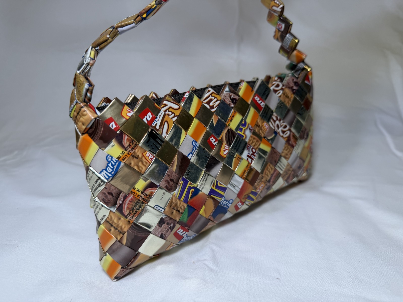 Candy Wrapper Purse ,Y2K Women’s Multicolor Shoulder Bag, upcycled fashion