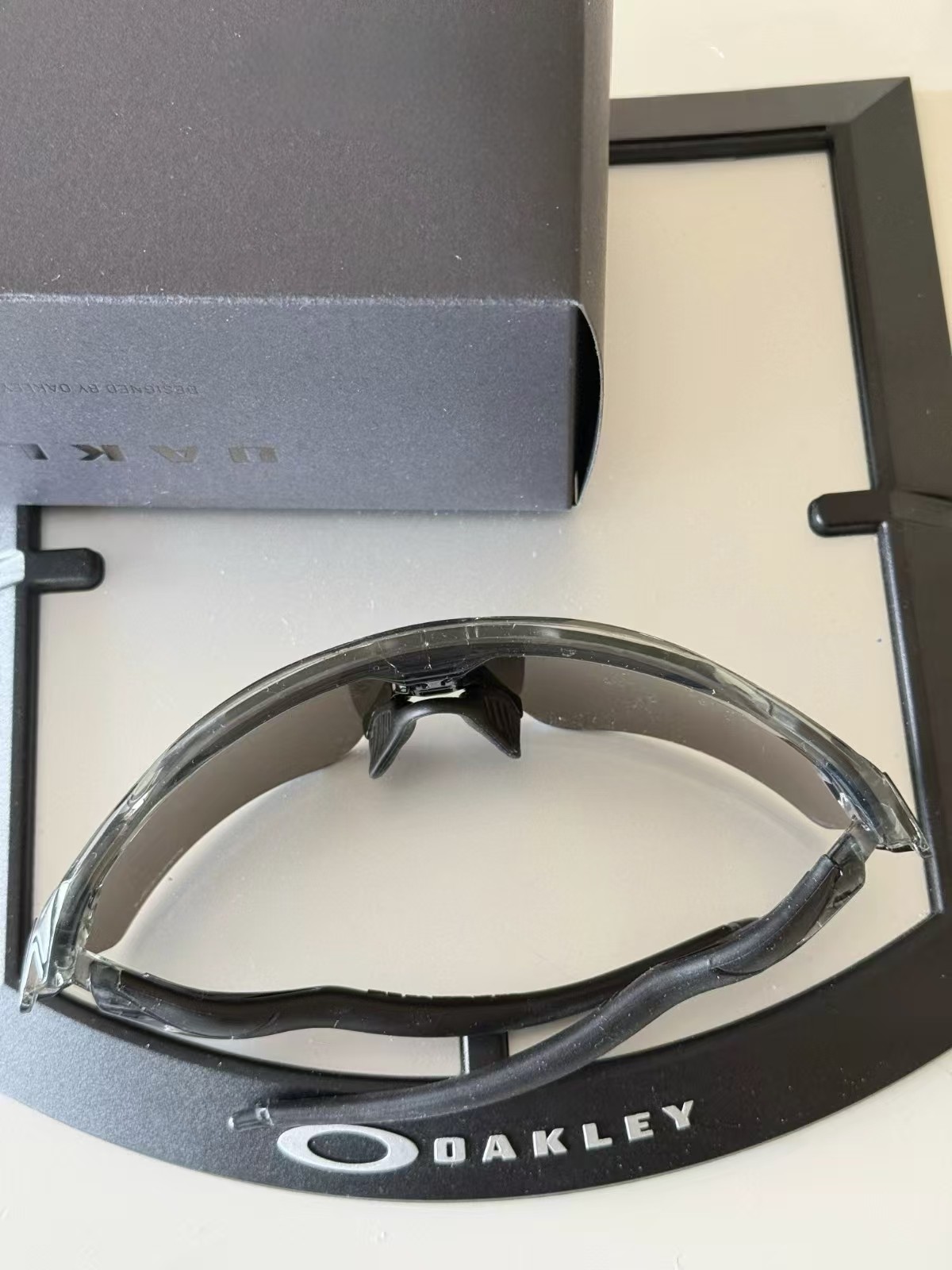 Hot Oakley OO9208 Radar EV Path Sunglasses Clear Gray Frame Prizm Mirrored Lens