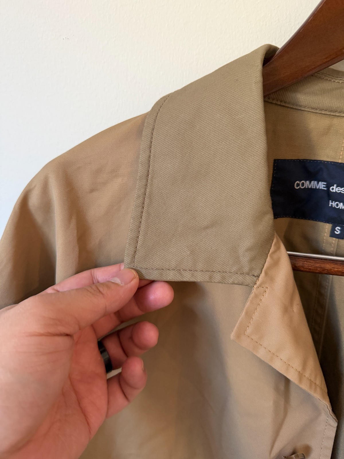🔥 Comme Des Garcons Home C002 Long Coat Beige S [Fits Oversized – Large]