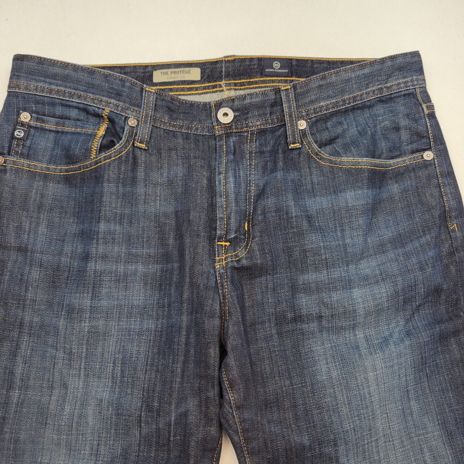 AG Adriano Goldschmied The Protege Jeans Mens 33×32 Dark Wash Straight Leg