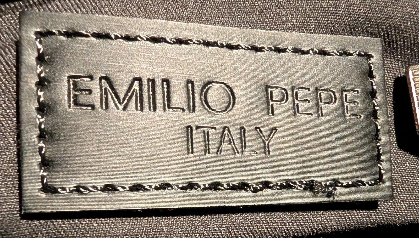 Emilio Pepe Black Shiny Glitter Geometric Shoulder Bag Crossbody – 11×6.75″ NWT