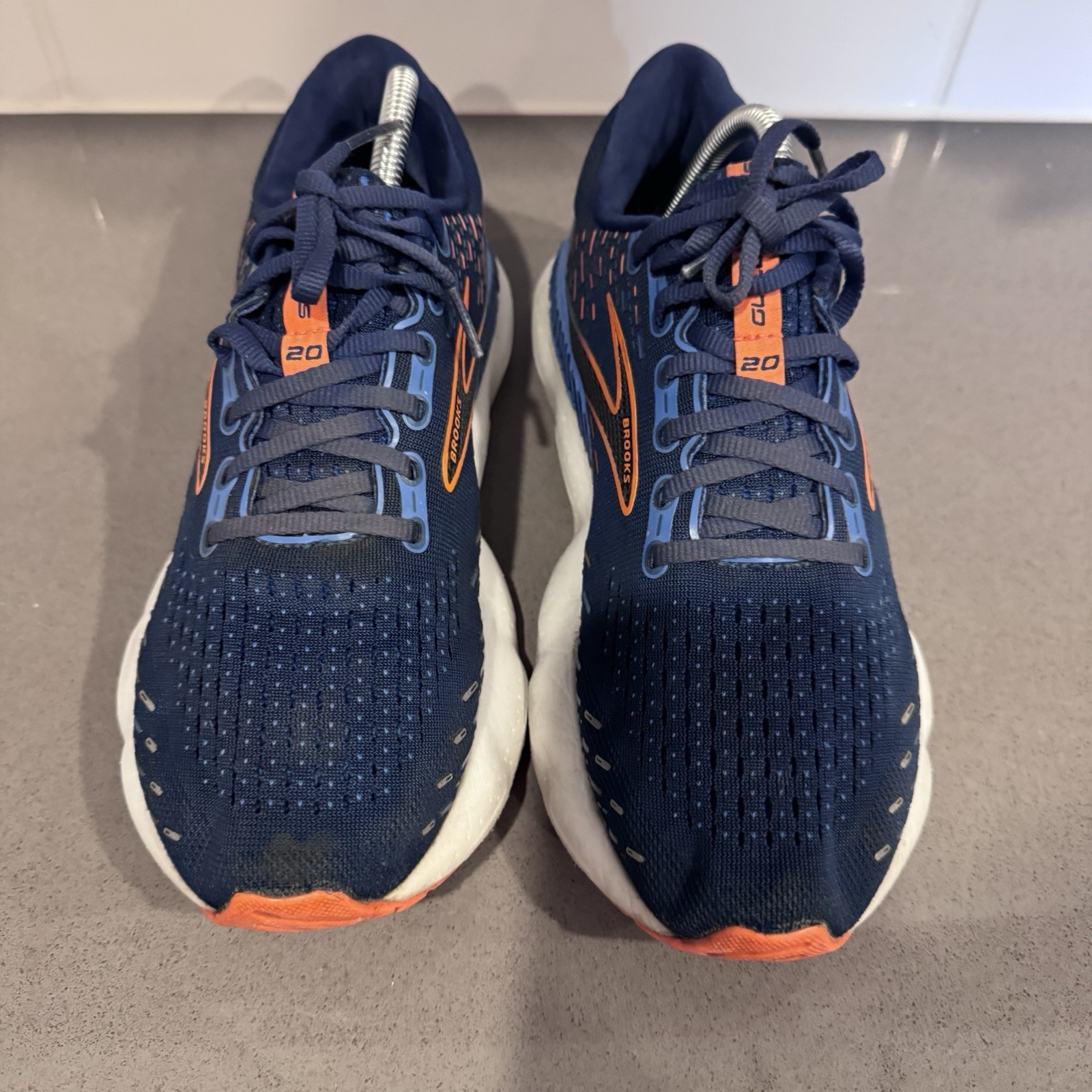 Brooks Glycerin 20 Mens Size 8Running Shoes Navy Orange