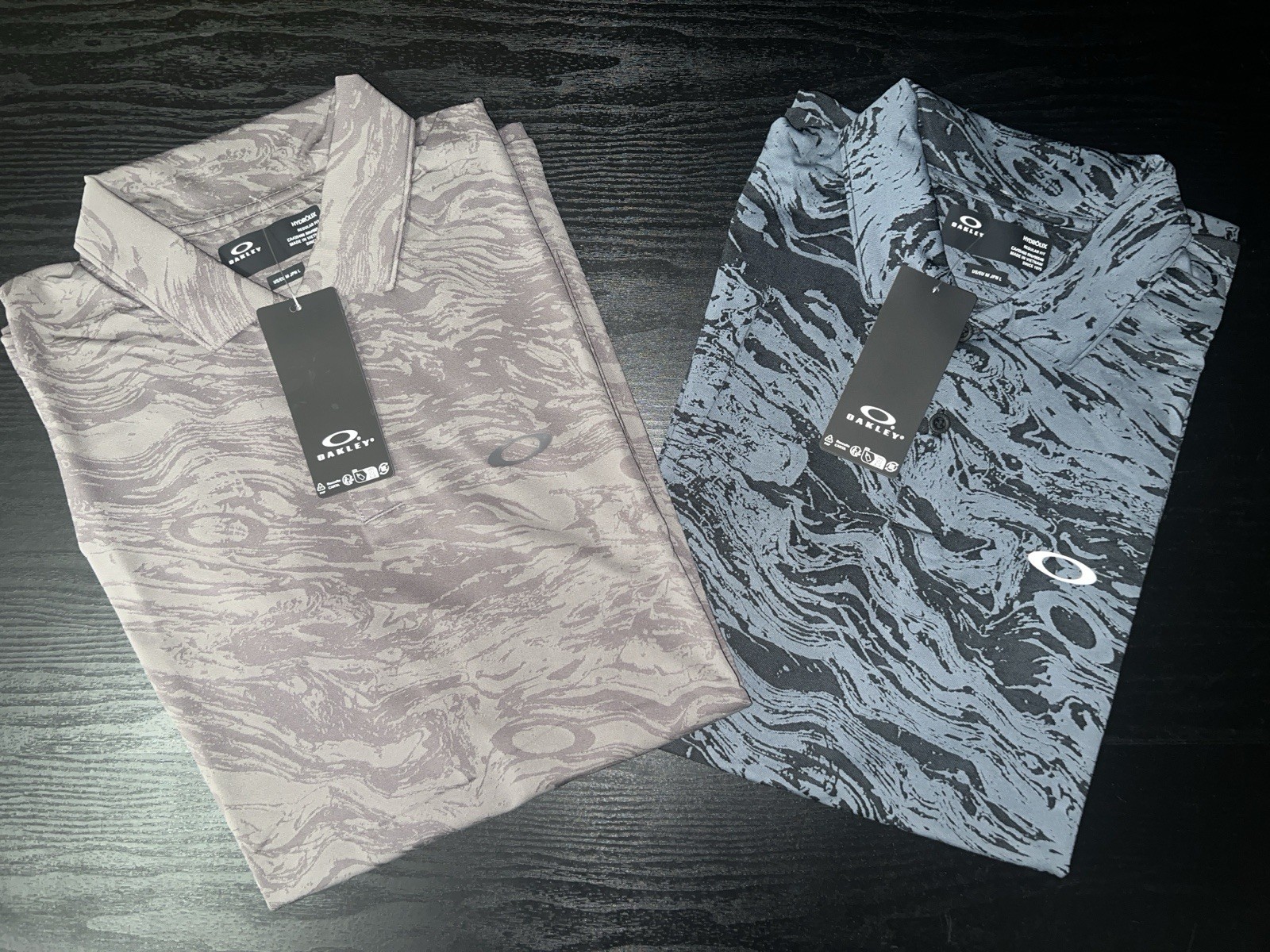 size:Medium🔥Oakley Duality Jacquard Golf Polo Hydrolix Moisture Managment UPF50