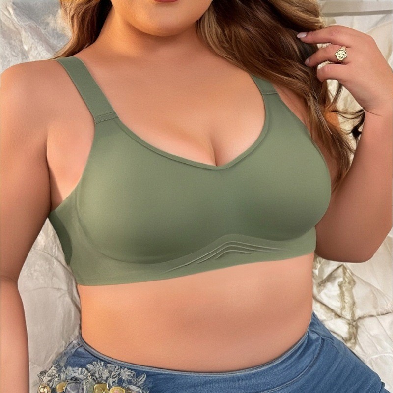 Traceless Underwear Wireless Bra Push Up Bralette Anti-Sagging Thin Big Size Bra