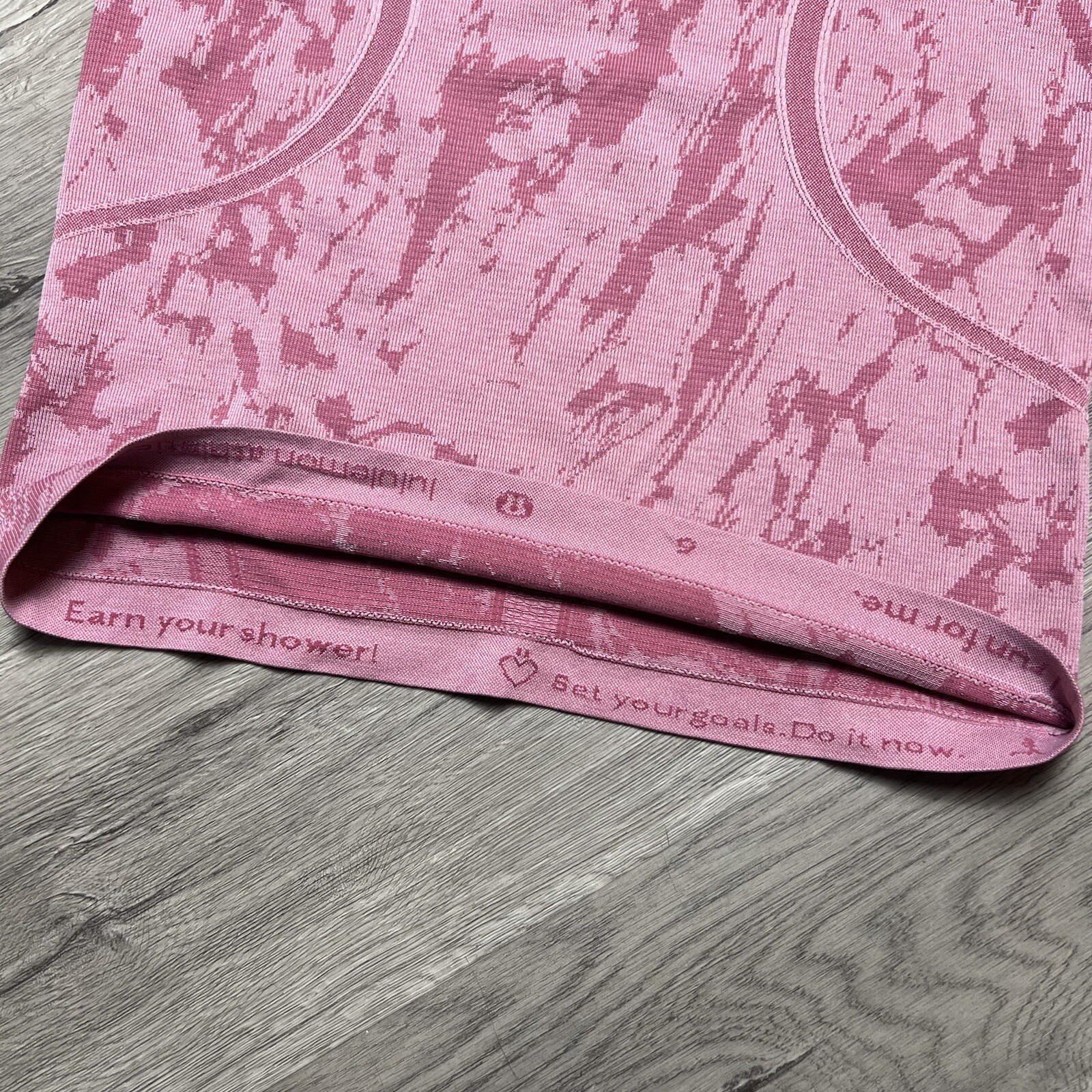 Lululemon Heathered Raspberry Glo Light Print Swiftly Tech Racerback Tank Top 6