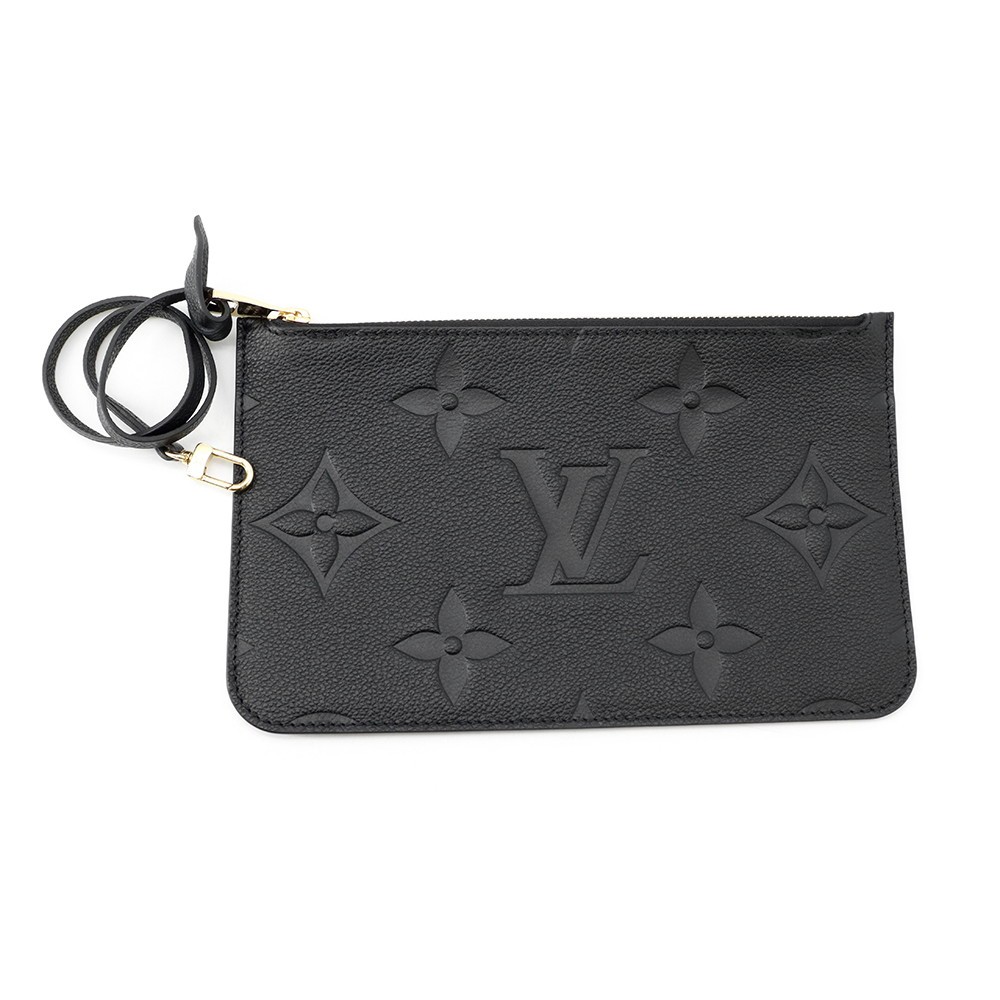 LOUIS VUITTON Neverfull Size MM Monogram Empreinte Leather Noir M45685