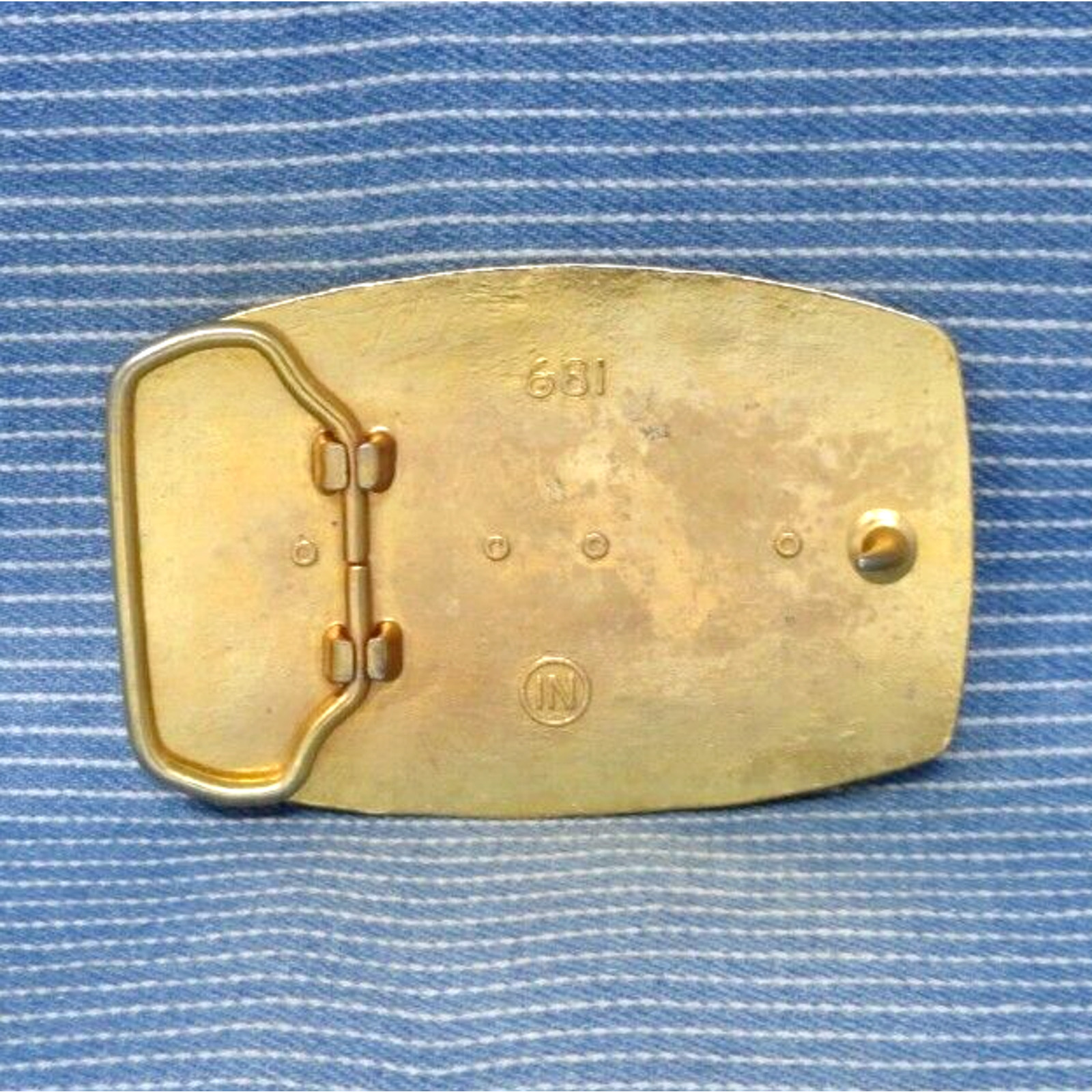 Bank Of Waynesboro Tennessee Belt Buckle 75 Years Wayne County Vtg 70s IN.TYC106