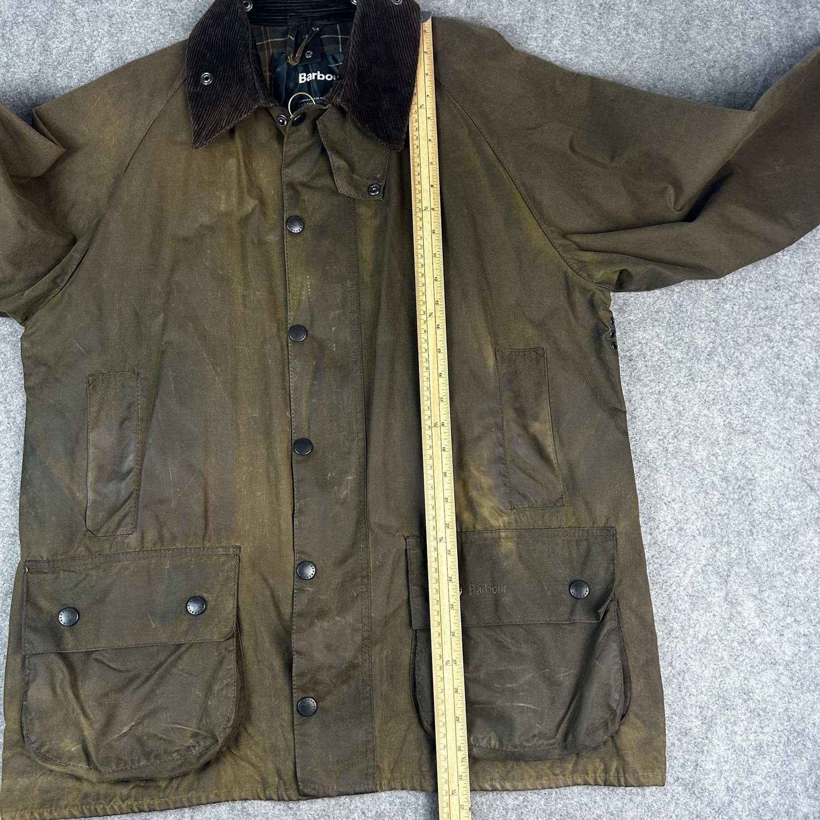 Barbour Jacket Mens C42 107CM Green A830 Classic Beaufort Wax Coat England Made