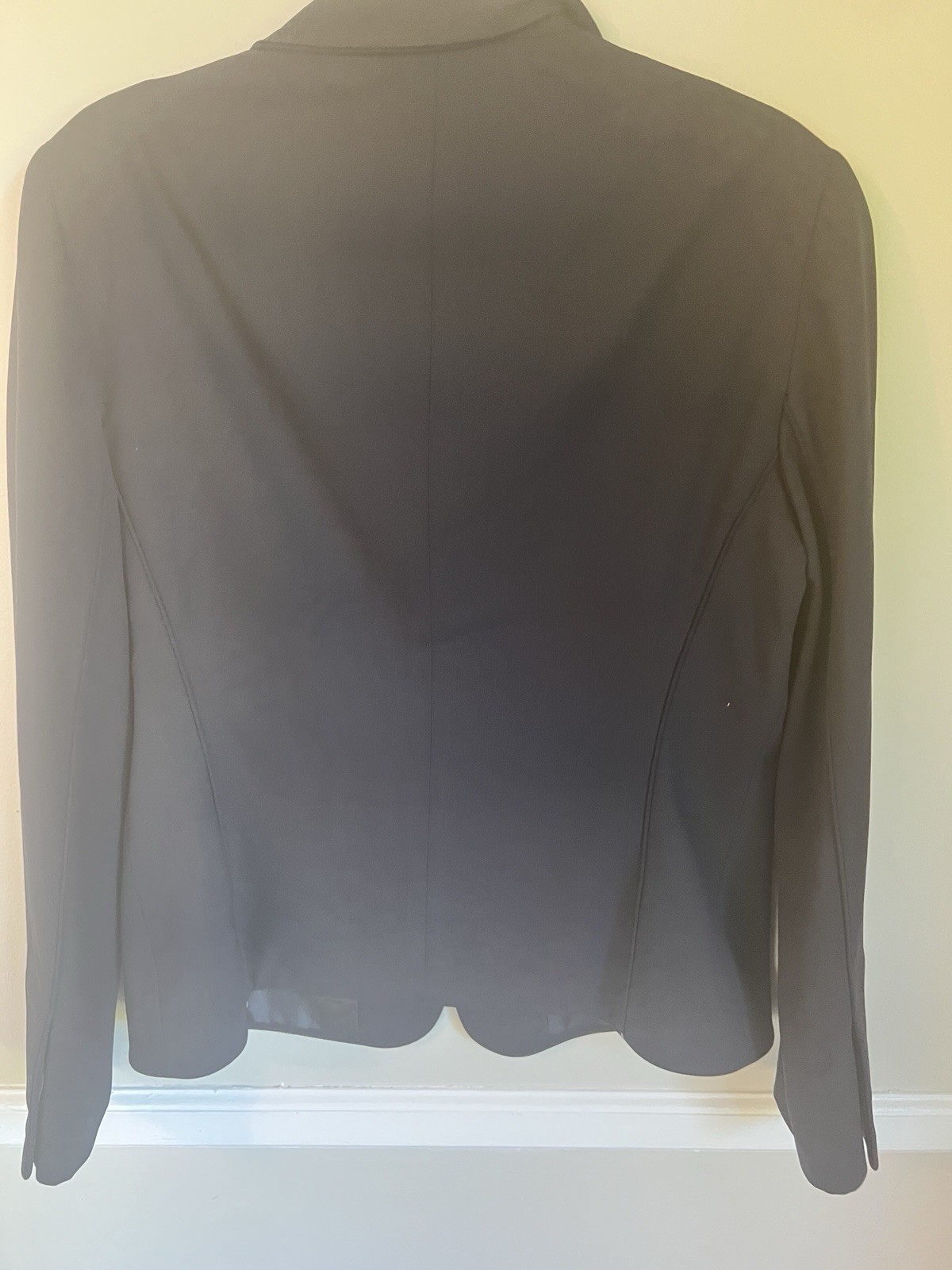 Lafayette 148 New York Black Wool 3-Button Lined Long Sleeve Blazer 10