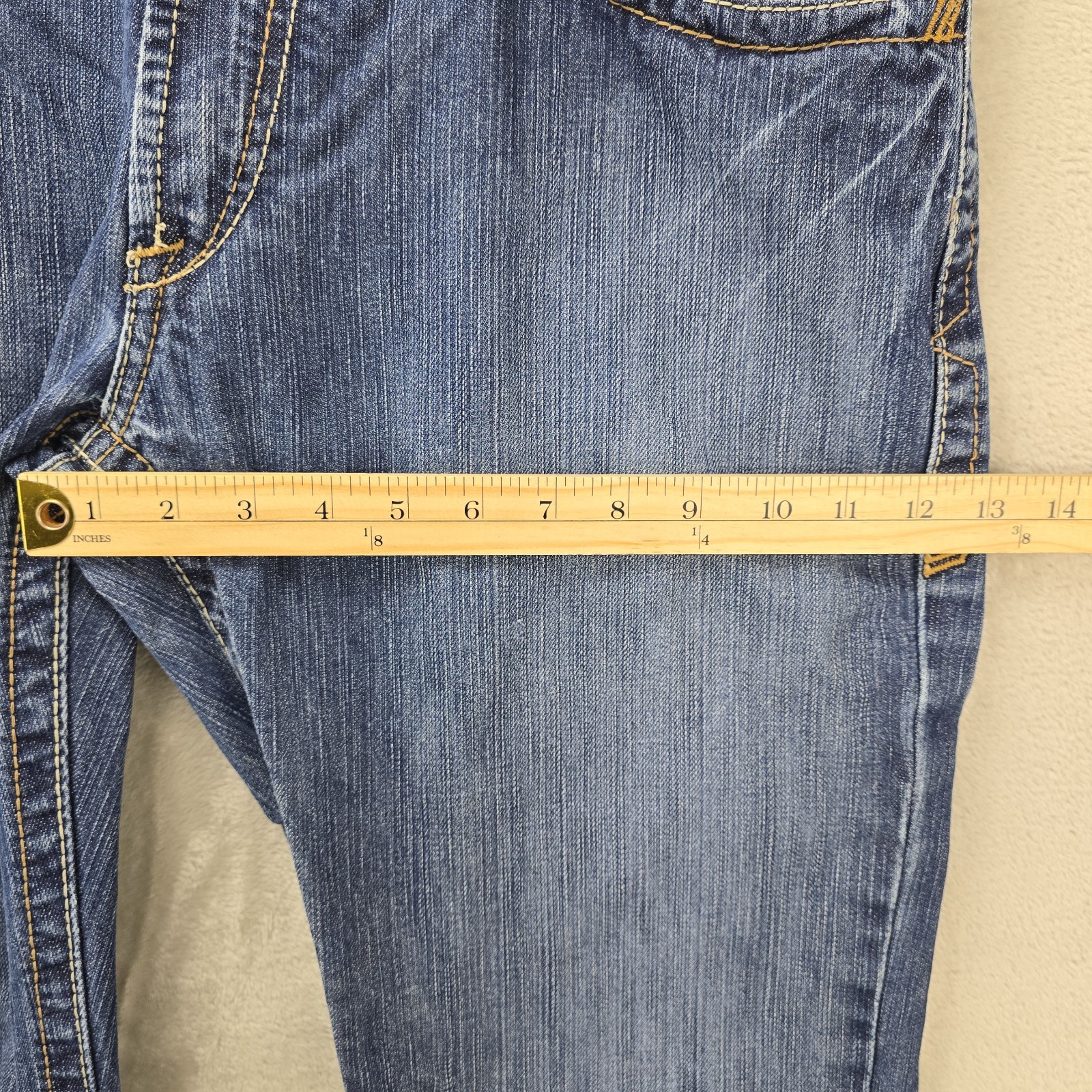 Ariat Work FR M4 Low Rise Boot Cut Jeans Mens 33×34 Blue Flame Resistant CAT 2