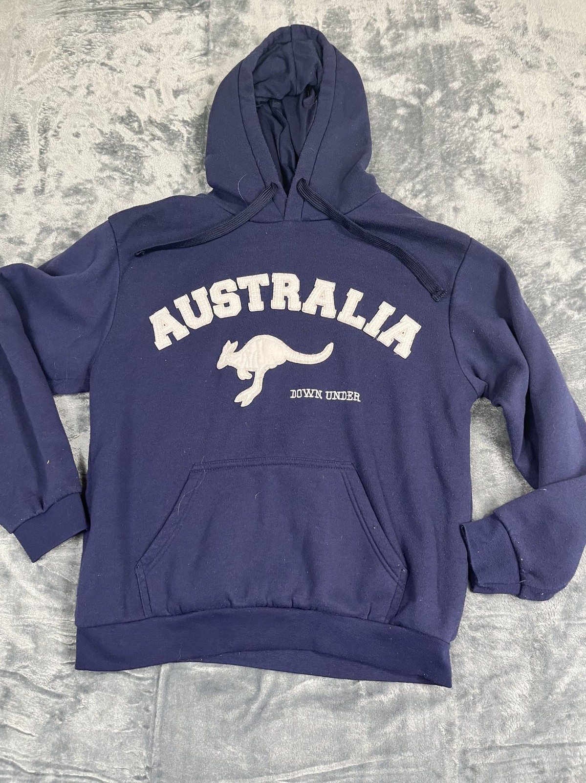 Australia Kangaroo Down Under Blue Hoodie M By Homey Australia