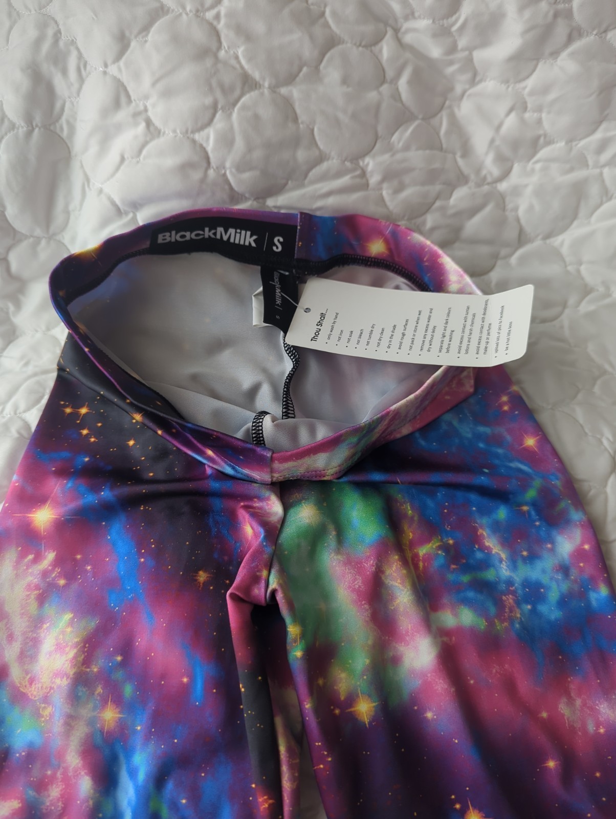BlackMilk Pink Blue Galaxy 🌌 Leggings Size S Small NWT VERY RARE