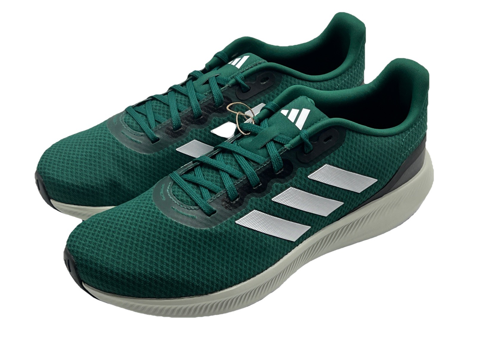 Adidas Run Falcon 3.0 Men’s Size 10 Running Shoes Green White Sneakers New