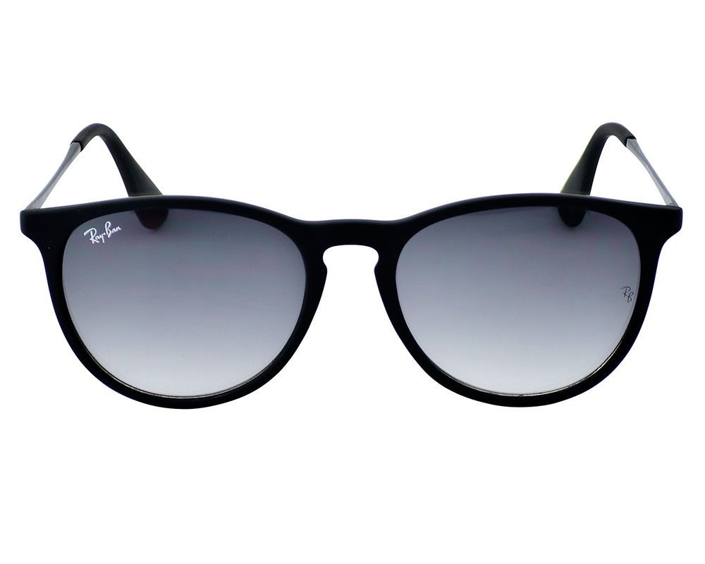 Ray-Ban Women Sunglasses RB4171 Erika Matte Black Frame Grey Gradient Lens 54mm