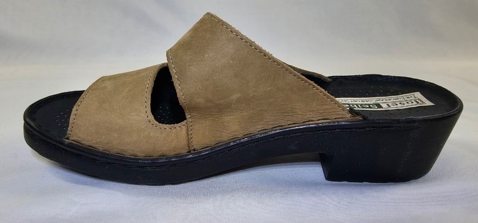 Josef Seibel Womens Tan Nubuck Leather Comfort Sandals Buckle Strap Size US 10