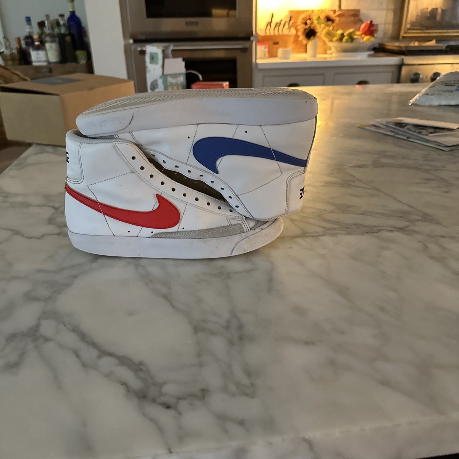 Size 4.5 – Nike Blazer Mid ’77 Vintage White Blue Red 2022