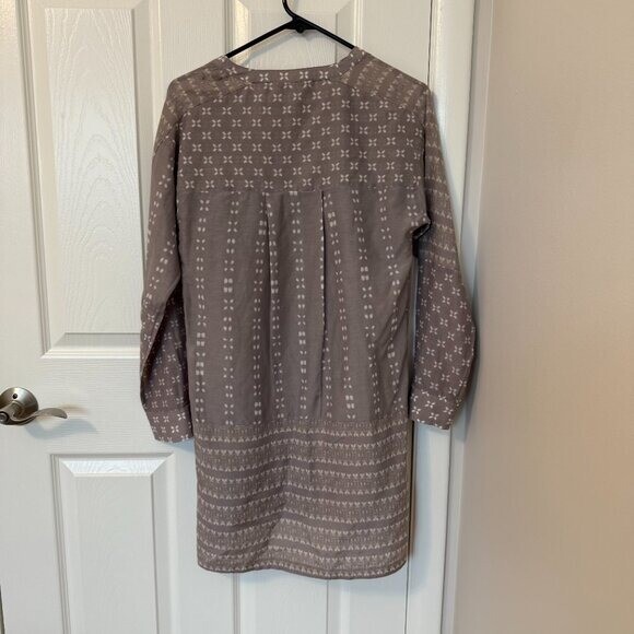 Athleta Ikat Kaftan Shirt Swimsuit Coverup Silk/Cotton Blend XS