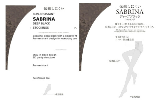 GUNZE 3 Pairs Run Resistant Deep Black Pantyhose Made in Japan