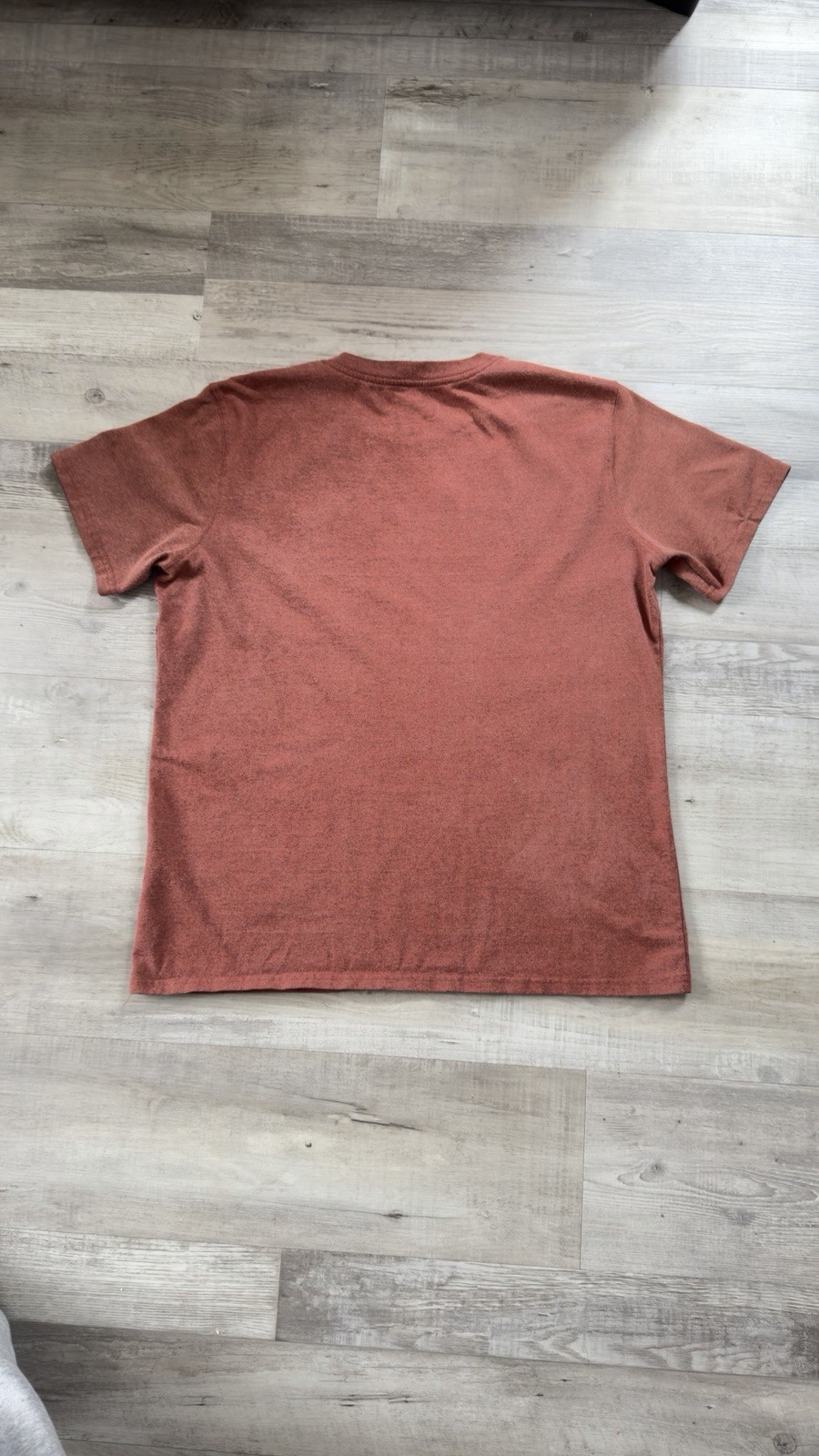 Carhartt K87 Men’s Brown Pocket Logo Crew Neck Cotton Knit T-Shirt Size L