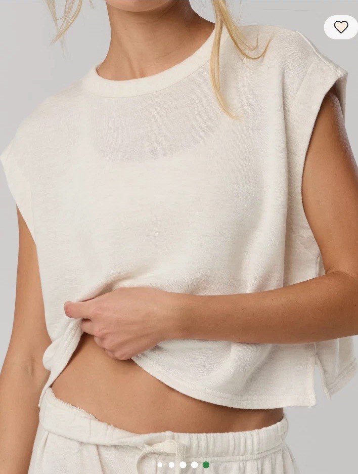OFFLINE By Aerie Keep It 100 Terry Muscle T-Shirt-NWT