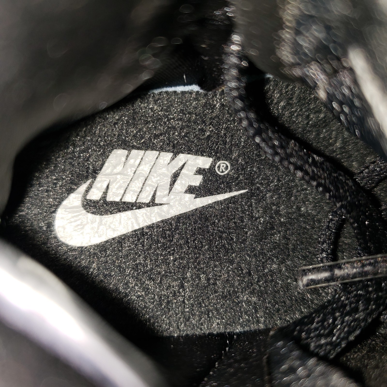 Nike Air Jordan 1 Retro High OG TD Toddler Size 4c Black Medium Grey White Shoes