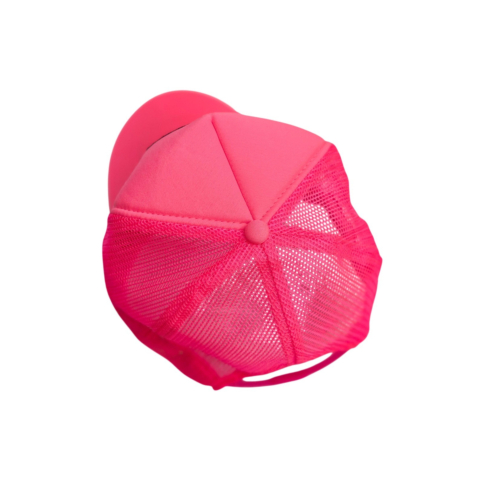 Aviator Nation Smiley Vintage Trucker Hat Neon Pink Snapback Mesh Cap