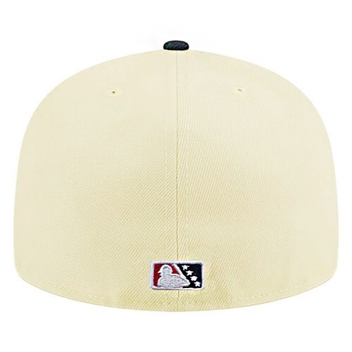 New Era Lake Elsinore Storm Fitted Hat MILB Official Off White Black 2 Tone Cap