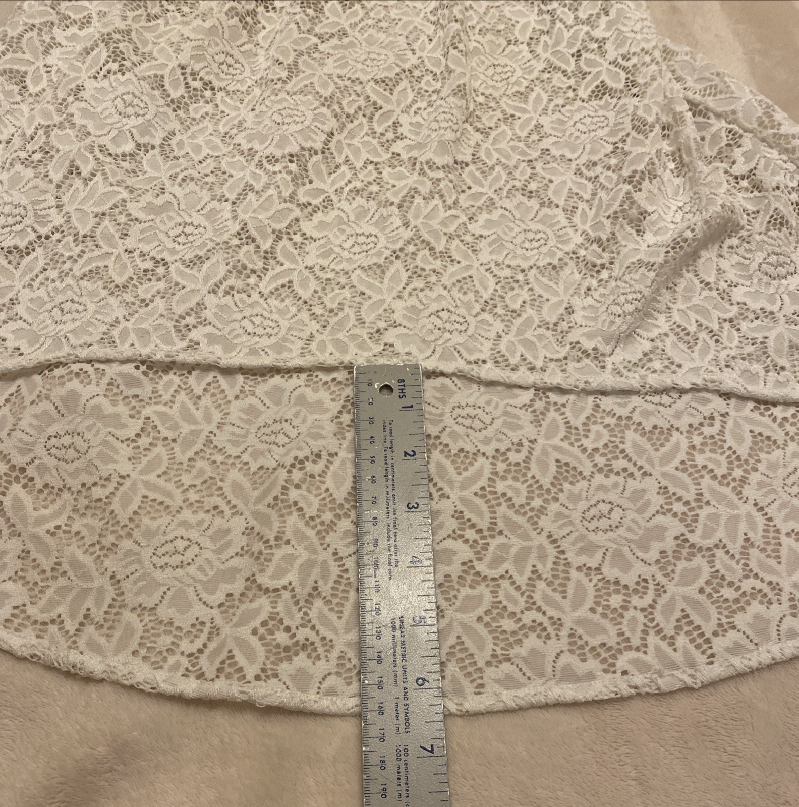 Victoria’s Secret Swimsuit Cover-Up. White Floral High Low. Size Medium